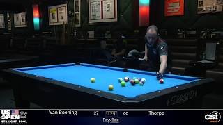 STRAIGHT POOL: Shane Van Boening vs Billy Thorpe | 2019 US Open Straight Pool Championship