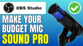 How to Make Your Budget Mic Sound PRO in OBS Studio ✅