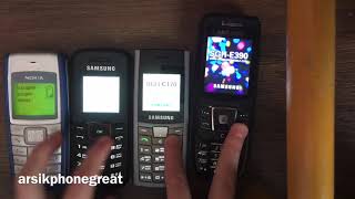 Nokia 1110i vs Samsung GT-E1080 vs SGH-C170 vs E390