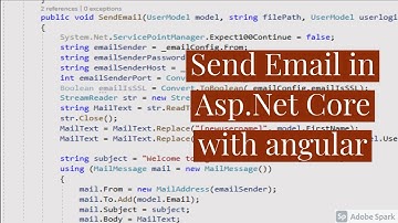 Send EMail In Asp .Net Core  With Angular