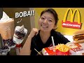 PHILIPPINES MCDONALD’S HAVE BOBA 😱?! Filipino McDonalds Menu Taste Test