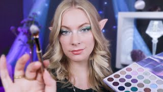 ASMR Getting You Ready for the Aurora Fairy Ball 🧚‍♀️🌌 Make Up & Styling screenshot 3