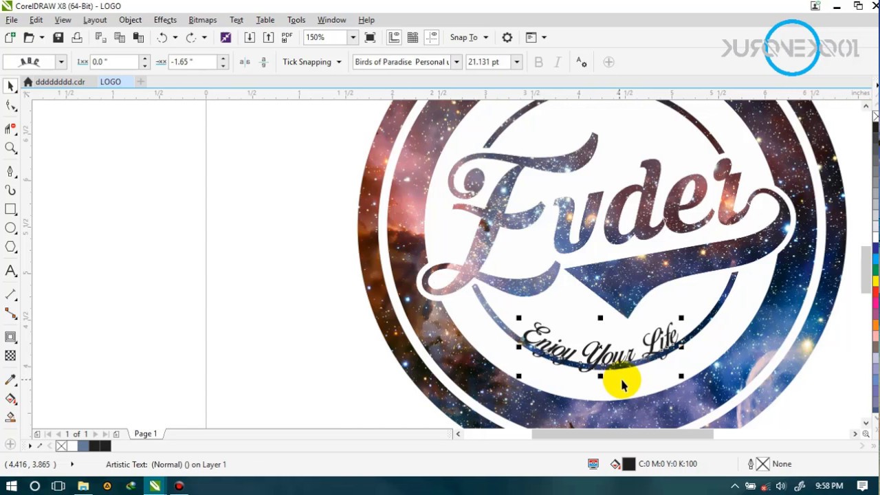 tutorial membuat  logo keren di  CorelDraw  x8 YouTube