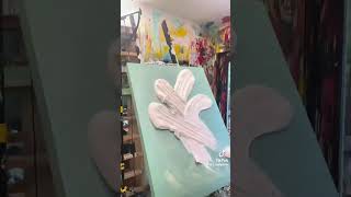 When an artist sculpts with paint