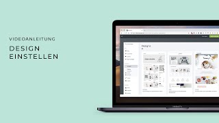 Onlineshop: Design einstellen