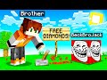 30 Ways to PRANK My Little Brother with TNT! (Minecraft)