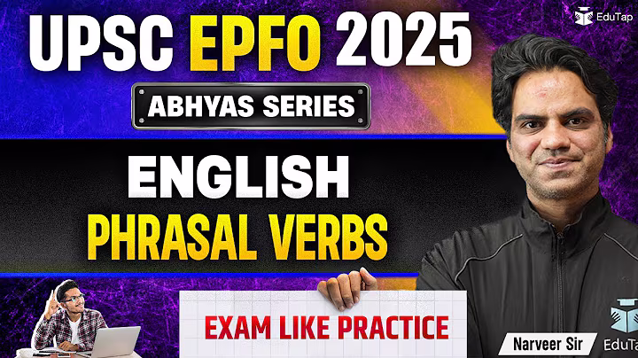 UPSC EPFO Free Classes 2025 | UPSC EPFO English Free MCQs | UPSC EPFO English Important Topics