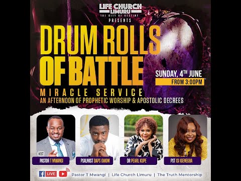 DRUMROLLS OF BATTLE WORSHIP AFTERNOON || APST DAPS GWOM || LIFE CHURCH INTL LIMURU