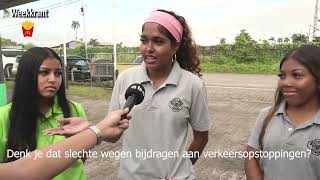 De staat van de wegen in Suriname | Jongeren aan het woord - WEEKKRANT