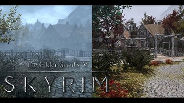 TESV Skyrim SE | Vanilla vs Next-Gen Modded | Realistic Overhaul Graphics Comparison Showcase 2021