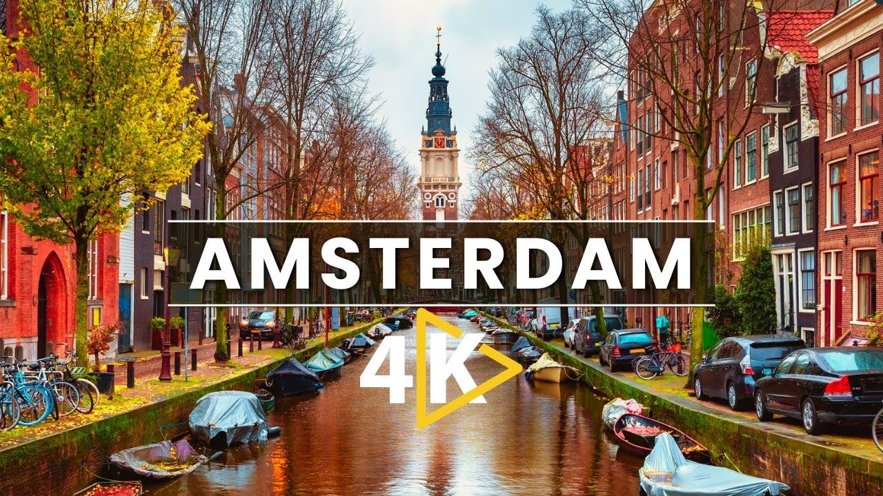 Amsterdam, Netherlands 🇳🇱 4K Drone video | Amsterdam 4K aerial view with Relaxing Music