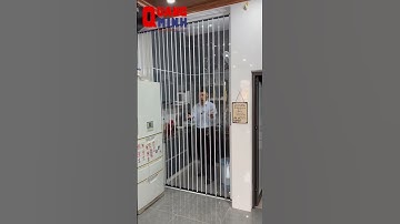 Cửa xếp lá nhựa trong gọn gàng ngăn mùi ngăn nhiệt #cuaxeplanhuatrong #cửaxếp #cualuoiquangminh