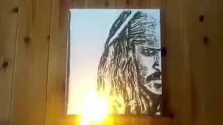 Barutla Yapılan Yanan Resimler