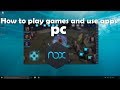 How to use cell apps and games in pc