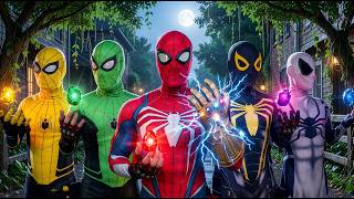Mystery Superhero! Spider-Man Bros Find and Defeat Stranger! (Action POV)