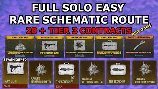 MW3 Zombies Solo Rare Schematics Route Tier 3 Full Gameplay