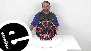 Review of Americana Trailer Tires and Wheels - Aluminum AM06 Black Machined With Red - AM68FV