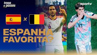 ESPANHA E BÉLGICA DUELAM POR VAGA NA SEMIFINAL | Troca de Passes | Copa do Mundo 2026 | sportv