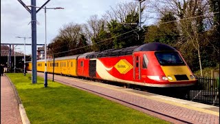 Class 43 Intercity 125 HST Measurement Train passing Poulton-Le-Fylde for Derby