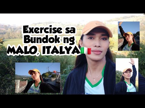 Quick Exercise in the  mountain of Malo, Italy 🇮🇹 explore the rural areas kahit malamig na.