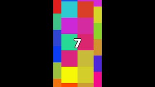 7 Seconds Timer ‐ Countdown Colorful Tiles（Vertical）