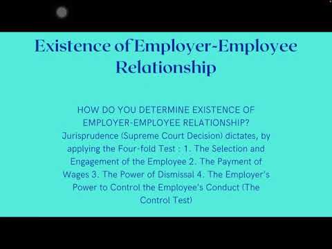 Video: How To Prove An Employment Relationship