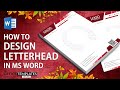 How to Design Letterhead in MS Word | DIY Business Letterhead