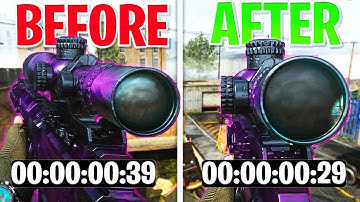 HOW to *AIM* in FASTER with SNIPERS Call of Duty Modern Warfare