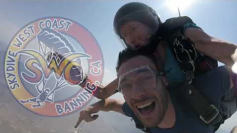 Dan Toledano's Tandem Skydive At Skydive West Coast