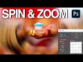 How to use filter spin & zoom in any Photoshop