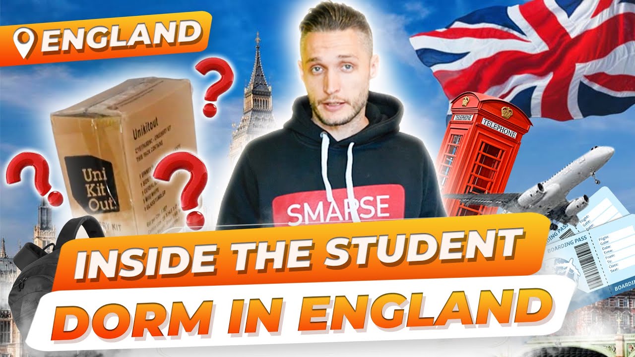 Inside the student dorm in England. Real life of students. Education in the UK