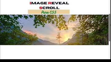 Image Reveal On Scroll | Css, Html  and JQuery