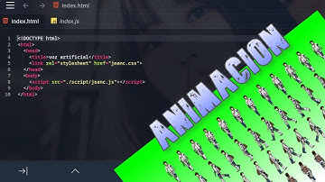 como crear una animacion con sprites html css y javscript 2023 en el canvas