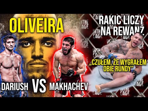 Rakic liczy na rewanż z Błachowiczem | Oliveira zmierzy się ze zwycięzcą Makhachev vs Dariush