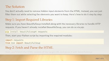 How to Remove Hidden Lines from HTML Code Using Python and BeautifulSoup
