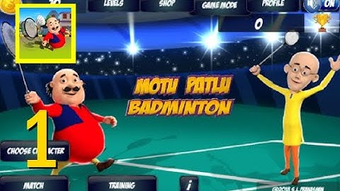Motu Patlu Badminton Game || Android game of Motu Patlu playing Badmination offline