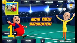 Motu Patlu Badminton Game || Android game of Motu Patlu playing Badmination offline screenshot 1