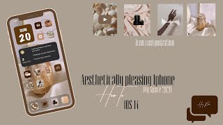 HOW TO: Aesthetic iPhone Customization with iOS 14! Widgets + Shortcuts + Apps |8 Easy Steps screenshot 2