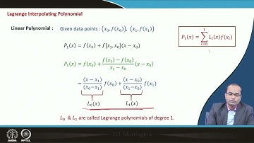 Lecture 29: "Polynomial Interpolation (Cont.)" #swayamprabha #ch31sp