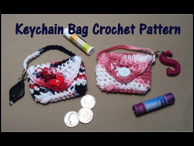 FREE Cute Keychain Pouch: Crochet pattern | Ribblr