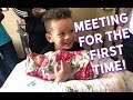 Channing Meets Baby Sister For The First Time! #MIGHTYFAMILYVLOG | MIGHTYDUCK