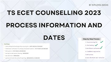 TS ECET Counselling 2023 Process Information and Dates