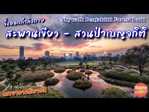 "สวนป่าเบญจกิติ" สกายวอล์คสวยมาก • Skywalk Benjakitti Forest Park Bangkok Thailand