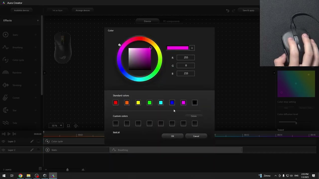 ASUS ROG Keris II Ace – Come usare Aura Creator per personalizzare l’illuminazione