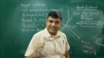 B.Sc.Part-I: Differential  Calculus( Tangent and Normal: Part-1)