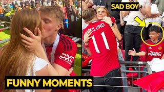 Hojlund's funny moments ignoring young fans for kissing with his girlfriend | Man Utd News