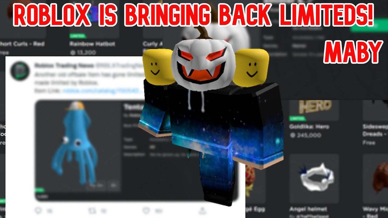 Roblox Is Bringing Back Limiteds! |Roblox| |Limiteds| - YouTube