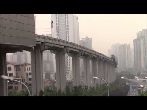 Chongqing Monorail TangJiaYuanZi Station of Line 3. #8 24/Aug/2014 重庆轨道交通3号线唐家院子站