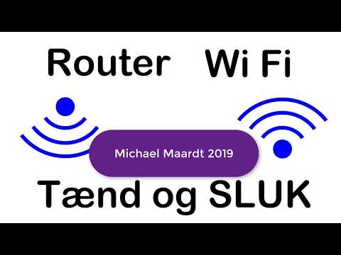 Sluk Wi Fi Router • Login med Password