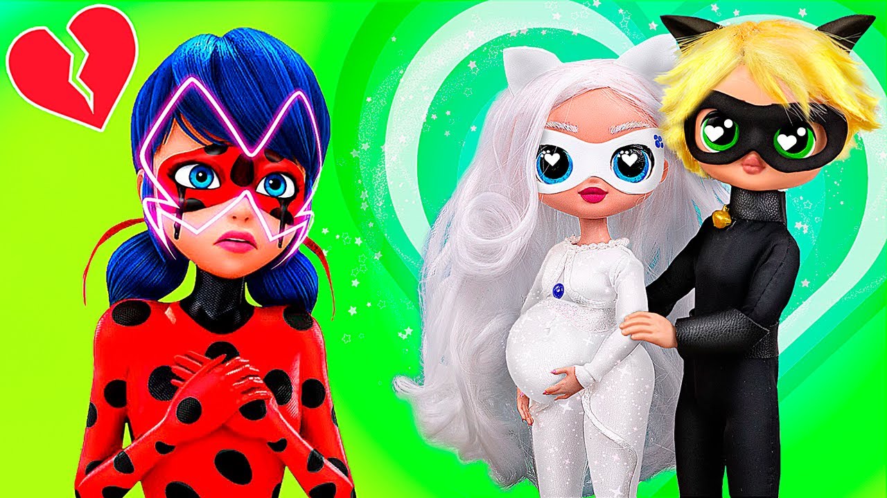 Ladybug and Cat Noir Family - Back to School Morning Routine ! Miraculous  Ladybug - Doll Stories 